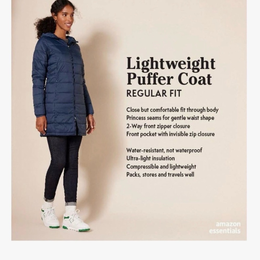 Amazon Essentials Women's Yellow Puffer Jacket - Picture 8 of 12